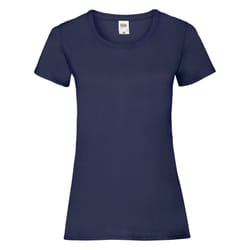 Fruit Of The Loom Ladies/Womens Lady-Fit Valueweight Short Sleeve T-Shirt (Pack Of 5) - XL, Deep Navy