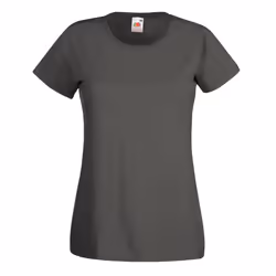 Fruit Of The Loom Ladies/Womens Lady-Fit Valueweight Short Sleeve T-Shirt (Pack Of 5) - XS, Light Graphite