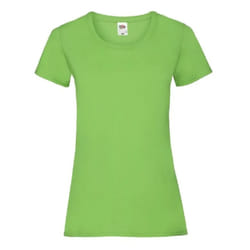 Fruit Of The Loom Ladies/Womens Lady-Fit Valueweight Short Sleeve T-Shirt (Pack Of 5) - L, Lime