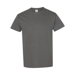 Gildan Mens Heavy Cotton Short Sleeve T-Shirt (Pack Of 5) - L, Charcoal