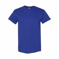 Gildan Mens Heavy Cotton Short Sleeve T-Shirt (Pack Of 5) - XL, Cobalt Blue