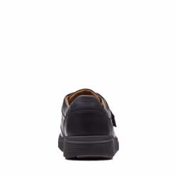 Clarks Mens Un Abode Strap Leather Shoes - 7 UK, Black