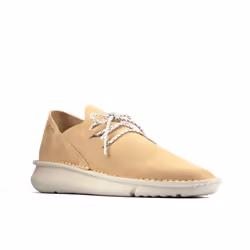 Clarks Mens Origin Leather Casual Shoes - 7 UK, Taupe