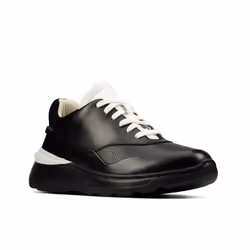 Clarks Womens/Ladies Sprint Lite Lace Leather Trainers - 4 UK, Black