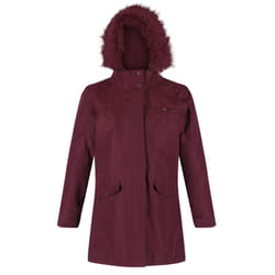 Regatta Womens/Ladies Serleena II Faux Fur Insulated Winter Parka - 8 UK, Dark Burgundy