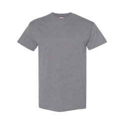 Gildan Mens Heavy Cotton Short Sleeve T-Shirt (Pack Of 5) - M, Graphite Heather