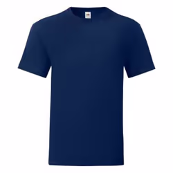 Fruit Of The Loom Mens Iconic T-Shirt (Pack Of 5) - 2XL, Navy