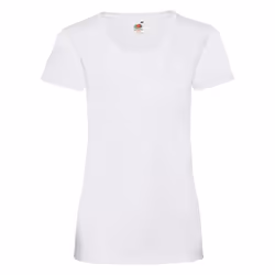Fruit Of The Loom Ladies/Womens Lady-Fit Valueweight Short Sleeve T-Shirt (Pack Of 5) - S, White