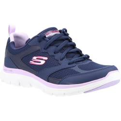 Skechers Womens/Ladies Flex Appeal 4.0 Active Flow Leather Trainers - 4 UK, Navy