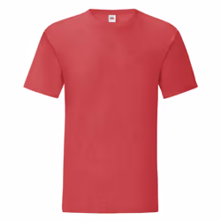 Fruit Of The Loom Mens Iconic T-Shirt (Pack Of 5) - 3XL, Heather Red