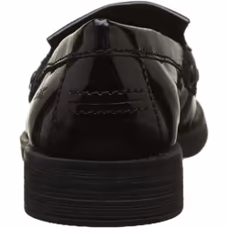 Geox Girls J Agata A Slip On Leather Shoe - 2.5 UK Child, Black