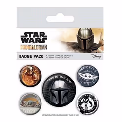 Star Wars: The Mandalorian This Is The Way Badge Set (Pack of 5)