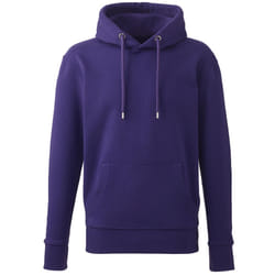 Anthem Mens Organic Hoodie - S, Purple