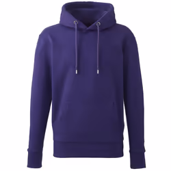 Anthem Mens Organic Hoodie - M, Purple