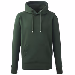 Anthem Mens Organic Hoodie - S, Forest Green