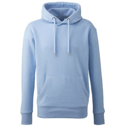 Anthem Mens Organic Hoodie - S, Light Blue