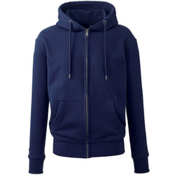 Anthem Mens Organic Full Zip Hoodie - M, Oxford Navy