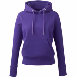 Anthem Womens/Ladies Organic Hoodie - XS, Purple