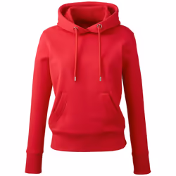 Anthem Womens/Ladies Organic Hoodie - XS, Red