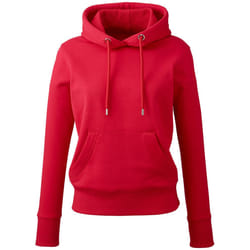 Anthem Womens/Ladies Organic Hoodie - XS, Red