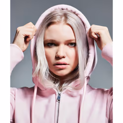 Anthem Womens/Ladies Organic Full Zip Hoodie - L, Pink