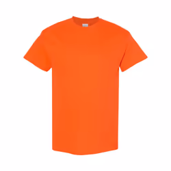 Gildan Mens Heavy Cotton Short Sleeve T-Shirt (Pack Of 5) - XL, Orange