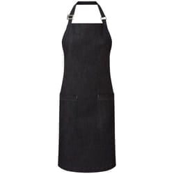Premier Unisex Adult Organic Fairtrade Certified Denim Apron - One Size, Indigo Blue