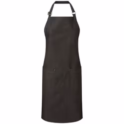 Premier Unisex Adult Organic Fairtrade Certified Denim Apron - One Size, Black