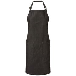 Premier Unisex Adult Organic Fairtrade Certified Denim Apron - One Size, Black