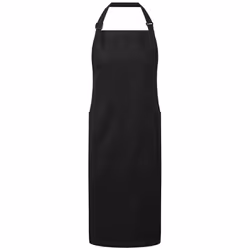 Premier Unisex Adult Organic Fairtrade Certified Full Apron - One Size, Black