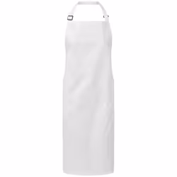 Premier Unisex Adult Organic Fairtrade Certified Full Apron - One Size, White