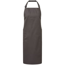 Premier Unisex Adult Organic Fairtrade Certified Full Apron - One Size, Dark Grey