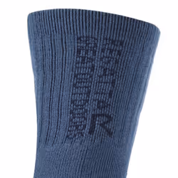 Regatta Mens Blister Protection II Socks (Pack of 2) - 9 UK-12 UK, Dark Denim/Dark Red