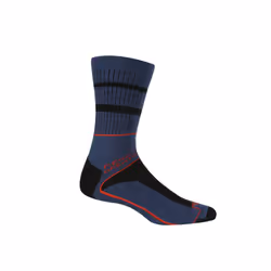 Regatta Mens Samaris 3 Season Socks (Pack of 2) - 6 UK-8 UK, Dark Denim/Orange/Black