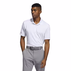 Adidas Mens Polo Shirt - S, White