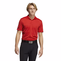 Adidas Mens Polo Shirt - S, Red