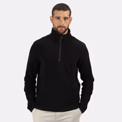 Regatta Mens Honestly Made Recycled Half Zip Fleece - L, Black