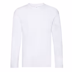 Fruit Of The Loom Mens R Long-Sleeved T-Shirt - M, White