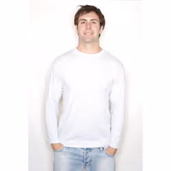 Fruit Of The Loom Mens R Long-Sleeved T-Shirt - L, White