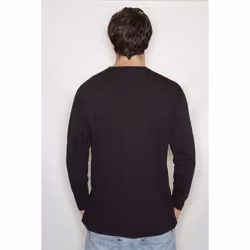 Fruit Of The Loom Mens R Long-Sleeved T-Shirt - 4XL, Black