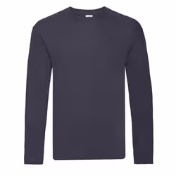 Fruit Of The Loom Mens R Long-Sleeved T-Shirt - L, Deep Navy