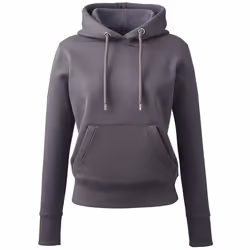 Anthem Womens/Ladies Organic Hoodie - XS, Charcoal