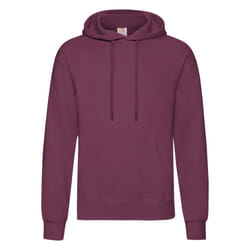 Fruit Of The Loom Mens Hooded Sweatshirt / Hoodie - 3XL, Burgundy