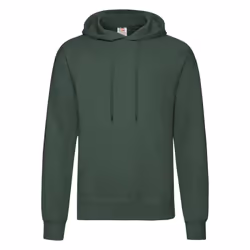 Fruit Of The Loom Mens Hooded Sweatshirt / Hoodie - 3XL, Bottle Green