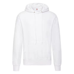 Fruit Of The Loom Mens Hooded Sweatshirt / Hoodie - 4XL, White