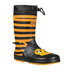 Dare 2B Childrens/Kids Mudplay Dinosaur Wellingtons - 12 UK, Yellow/Black Stripe
