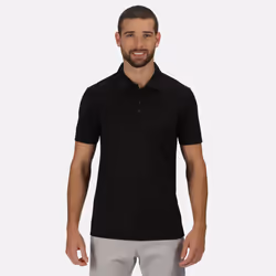 Regatta Mens Honestly Made Recycled Polo Shirt - L, Black