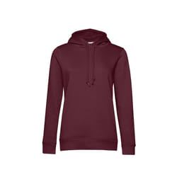 B&C Womens/Ladies Organic Hoodie - XS, Burgundy