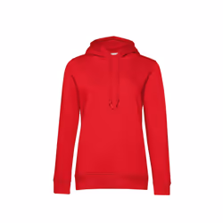 B&C Womens/Ladies Organic Hoodie - XS, Red