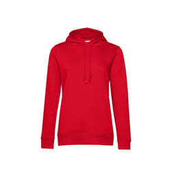 B&C Womens/Ladies Organic Hoodie - XS, Red